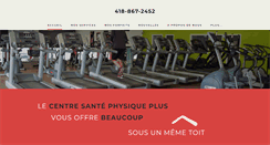 Desktop Screenshot of centresantephysiqueplus.com
