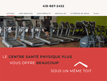 Tablet Screenshot of centresantephysiqueplus.com